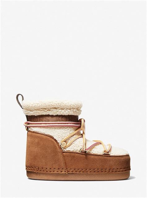 zelda boots michael kors|Zelda Sherpa and Suede Boot .